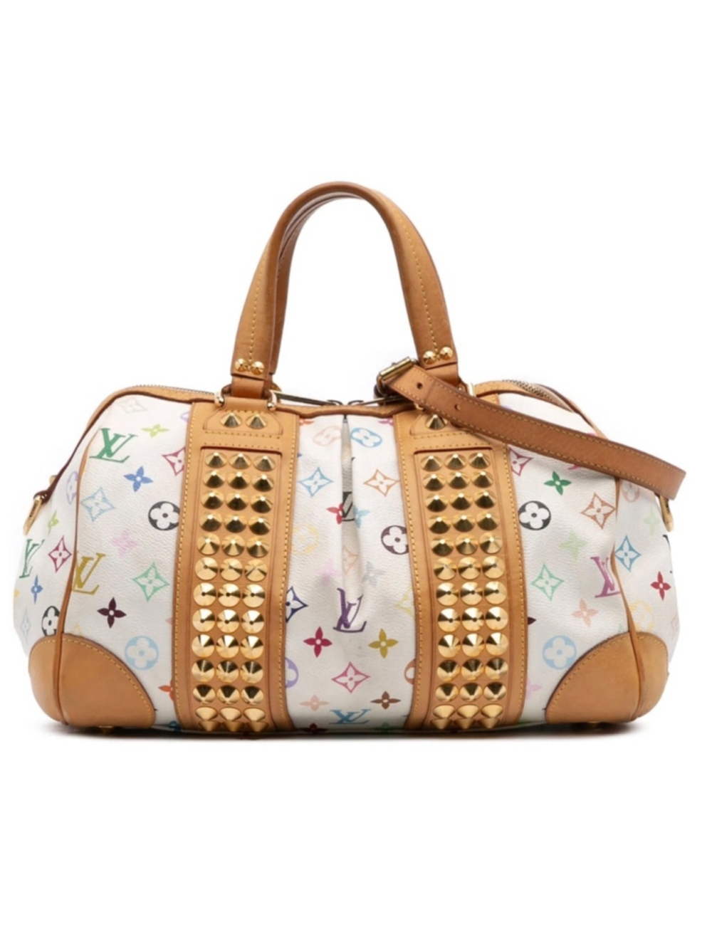 LOUIS VUITTON Monogram MultiColor Courtney MM Murakami White - Picture 16 of 17